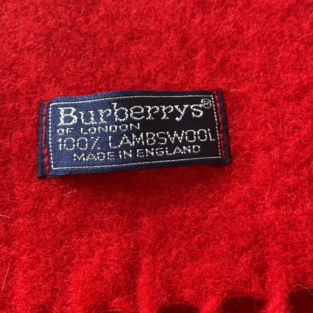 Large Burberry  lambs wool scarf - Picture 3 of 4
